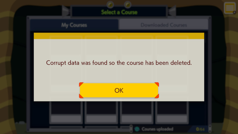 Illustration for article titled Even Your Offline Mario Maker 2 Levels Aren’t Safe From Deletion